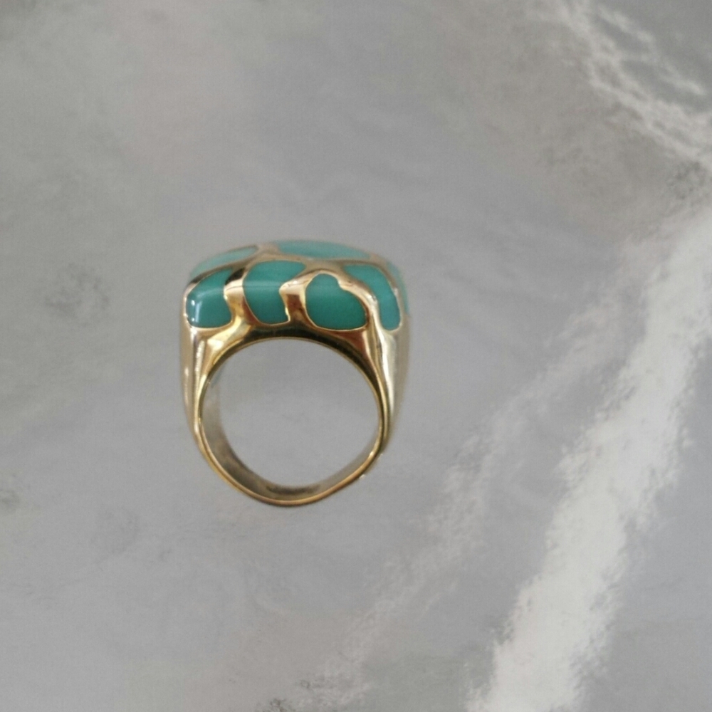 Enamel Gold ring - Picture 3 of 5